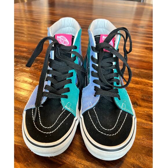 VAN's Sk8-Hi Shoe, Men/Boys, Size 5, Multi-Color, Suede / Canvas, Skate - Picture 5 of 8